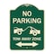 Signmission No Parking Tow-Away Zone W/ Bidirectional Arrow Heavy-Gauge Aluminum Sign, 24" x 18", G-1824-23608 A-DES-G-1824-23608 - alternate 1